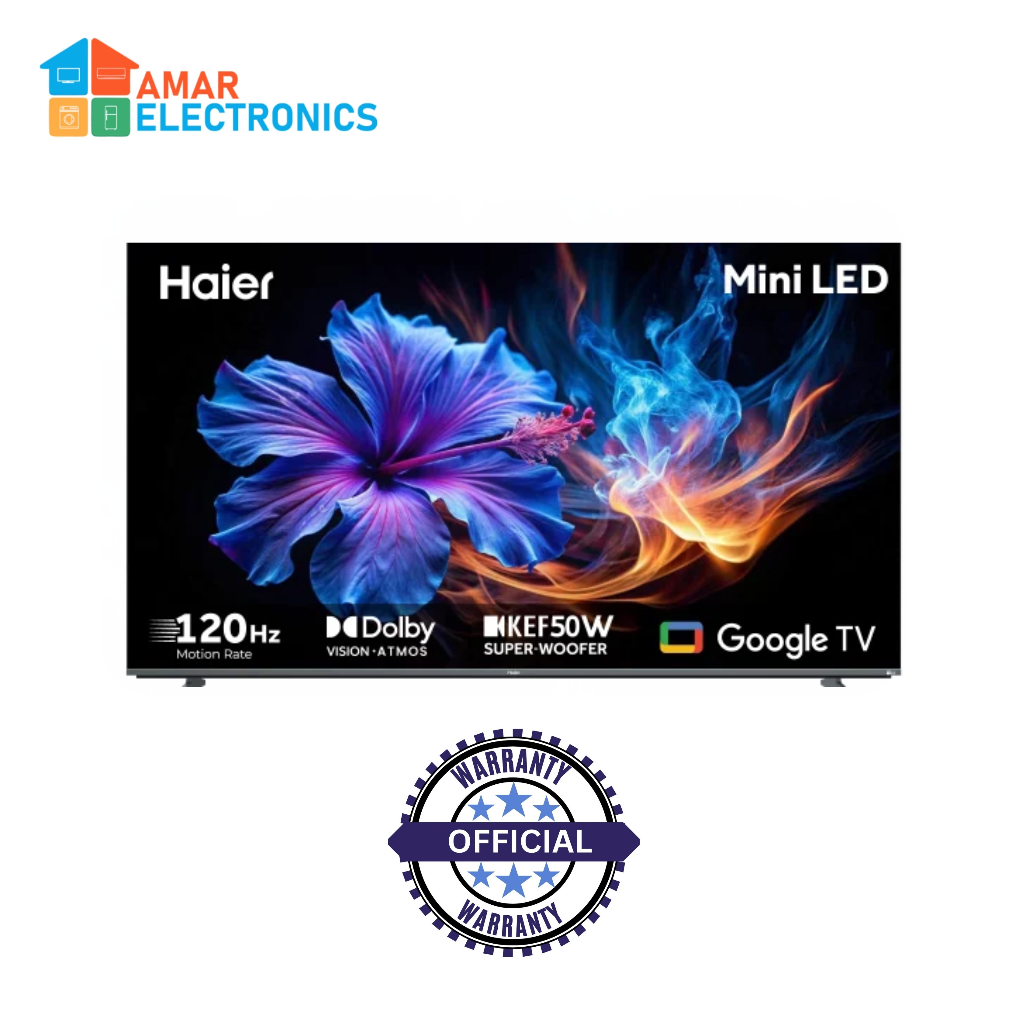 Haier H65M80FUX 65-inch 4K Mini LED Smart Google TV